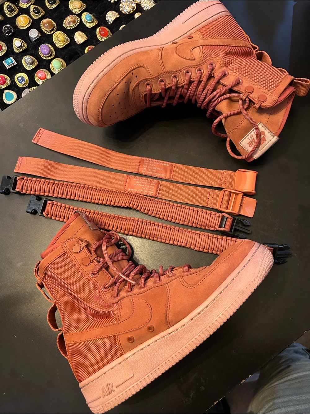 Nike Terracotta High-Top Utility Sneakers - Picture 6 of 8